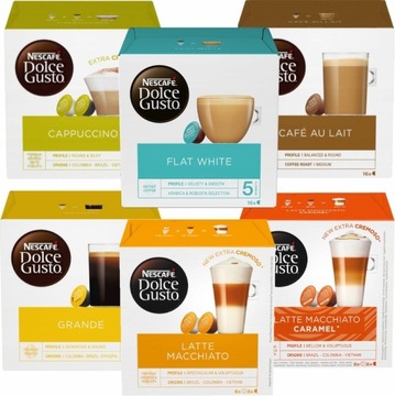 Капсулы Nescafe Dolce Gusto СУПЕР НАБОР 6 х 16