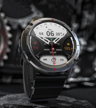 SMARTWTCH МУЖСКИЕ ЧАСЫ ВЫЗОВОВ МЕНЮ PL ШАГИ БОЛЬШОЙ АККУМУЛЯТОР ЗАЩИТНАЯ ПЛЕНКА