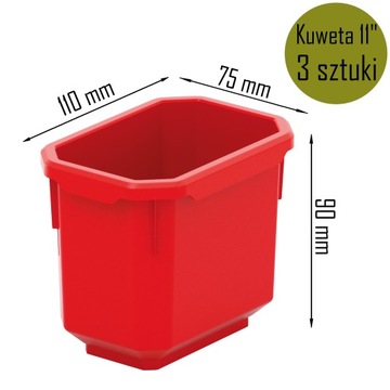 Размеры НАСТЕННЫХ КОНТЕЙНЕРОВ. 78x39см 12 кювет