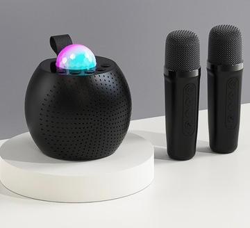 MIKROFON GŁOŚNIK BEZPRZEWODOWY ZESTAW KARAOKE BLUETOOTH Z 2 MIKROFONAMI
