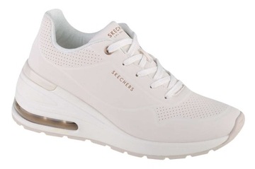 buty sneakers damskie Skechers Million Air-Elevated Air 155401-WHT 41