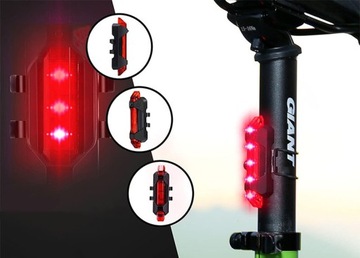 ВЕЛОСИПЕДНАЯ ЛАМПА ПЕРЕДНЯЯ ЗАДНЯЯ ВЕЛОСИПЕДНАЯ КОМПЛЕКТ МОЩНАЯ СВЕТОДИОДНАЯ ЗАРЯДКА TYPE-C