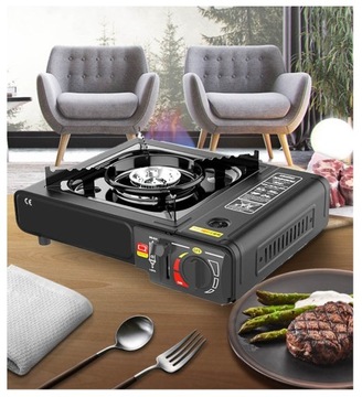 ПОРТАТИВНАЯ ПОЛЕВАЯ ГАЗОВАЯ ТУРИСТИЧЕСКАЯ ПЛИТА + ГРИЛЬ + БАЛЛОН С КАРТРИДЖЕМ 4x 2в1