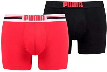 Bokserki męskie Puma Placed Logo Boxer 906519 zestaw 2-pak r.M