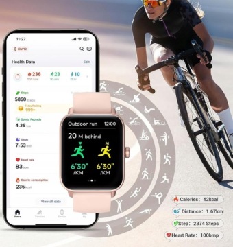 SMARTWATCH ЖЕНСКИЕ ЧАСЫ ПОЛЬСКОЕ МЕНЮ СОЕДИНЕНИЯ 2 РЕМЕШКА СПОРТ ЗДОРОВЬЕ
