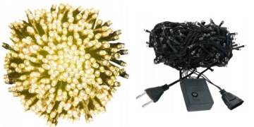 100LED ТЕПЛЫЕ БЕЛЫЕ РОЖДЕСТВЕНСКИЕ ОГНИ ДЛЯ ВНУТРИ/НАРУЖИ