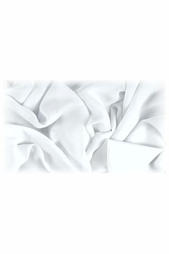 БЕЛАЯ Шифоновая лента, порванная вручную, 2/146см BOHO