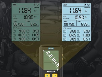 TESTER CYFROWY MIERNIK KOMPRESJI CYLINDRÓW MANOMETR KOMPRESJA 29bar 426psi