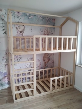 Деревянная детская кровать - Массив 160x80