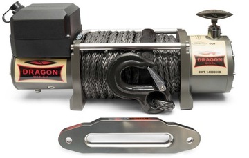 ЛЕБЕДКА DRAGON 6,4 Т, 12 В, ЭЛЕКТРИЧЕСКАЯ АВТОМОБИЛЬНАЯ ЛЕБЕДКА С СИНТЕТИЧЕСКИМ СИСТЕМОЙ