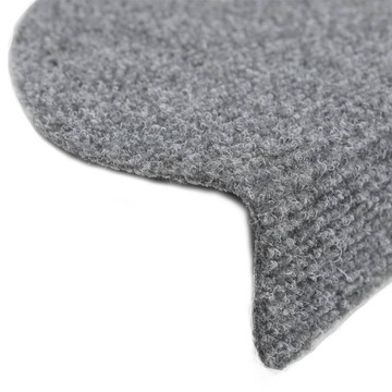 vidaXL Самоклеящиеся чехлы для лестниц 5 шт. Светло-серые 56x17x3см