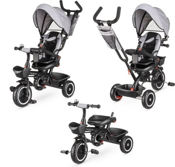 ROWEREK TRÓJKOŁOWY 3W1 OBRACANY Z RĄCZKĄ STARS