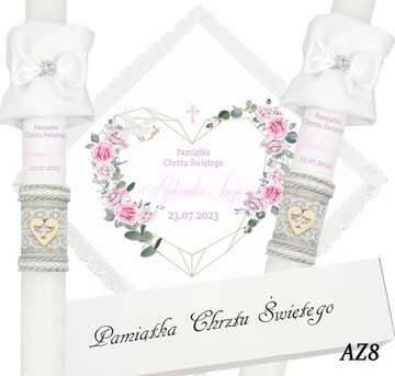 БЕЛАЯ ОДЕЖДА И КРЕЩЕСТВЕННАЯ СВЕЧА КРЕЩЕННОЕ ИМЯ