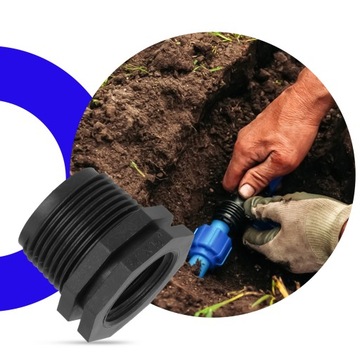 Соединитель 3/4x1/2 GZxGW REDUCTION Ниппель Соединитель Соединительный штуцер ИРРИГАЦИОННОГО ШЛАНГА