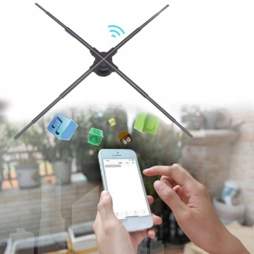 3D-ГОЛОГРАММНЫЙ ПРОЕКТОР 1024LED 99CM 1600*1184WIFI