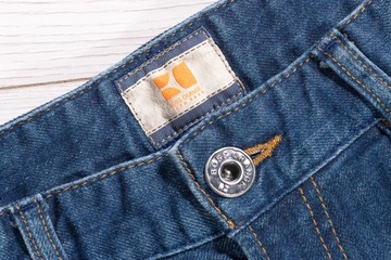 HUGO BOSS ORANGE25 ZIP BOUNCE SPODNIE JEANSY 33/32