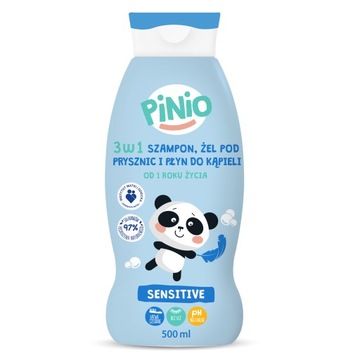 Pinio 3w1 Szampon Żel Płyn do kąpieli Sensitive 500ml