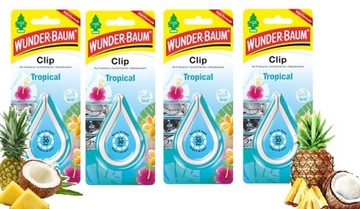 ZAPACH DO AUTA WUNDER BAUM CLIP TROPICAL ODŚWIEŻA