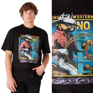 Wrangler GRAPHIC TEE Black CZARNA KOSZULKA T-SHIRT KOMIKS KOWBOJ M