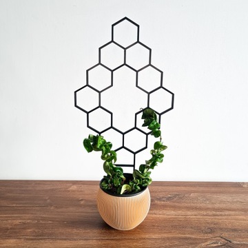 PODPÓRKA DO KWIATÓW DRABINKA DO ROŚLIN PNĄCYCH PERGOLA CZARNA XL 44cm