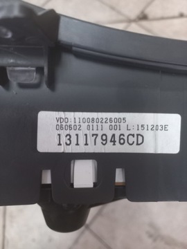 OPEL COMBO C 1.6 PŘÍSTROJOVÁ DESKA 13117946CD