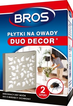 BROS PŁYTKI NA OWADY DUO-DECOR 2 SZT KOMARY MRÓWKI