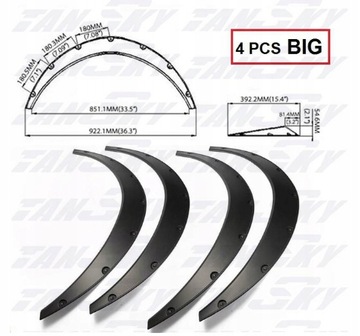 Расширения арок PRO ABS для дрифта