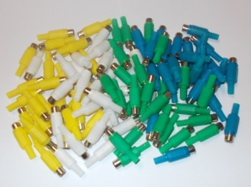 RCA CINCH SOCKET для кабеля MIX COLOR, 100 шт.