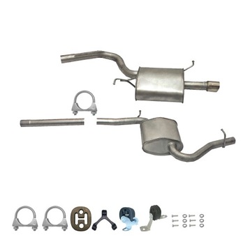 zestaw tłumików Audi A4 A4 Avant 2.0