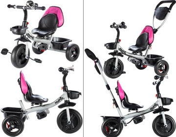 ТРЕХКОЛЕСНЫЙ ВЕЛОСИПЕД 360 ВРАЩАЮЩИЙСЯ СКЛАДНОЙ КОРПУС ДЛЯ ДЕТЕЙ СУМКА-КОРЗИНА 3в1