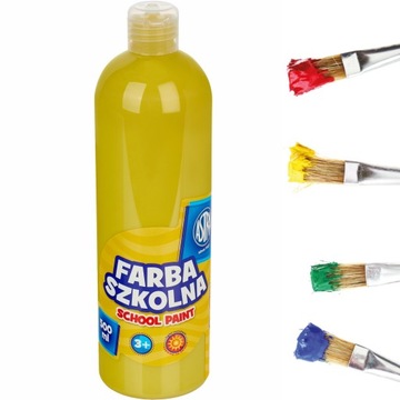 Astra FARBA SZKOLNA PLAKATOWA 500 ml żółta