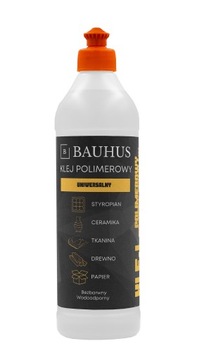 Bauhus Универсальный бесцветный водостойкий полимерный клей для коробок 500мл