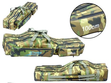 POKROWIEC NA WĘDKI MF 100 CM 3 KOMORY USZTYWNIANY