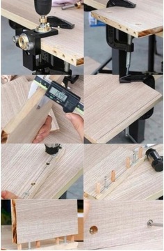 Шаблон 3-в-1 для эксцентриков для сверления дюбелей