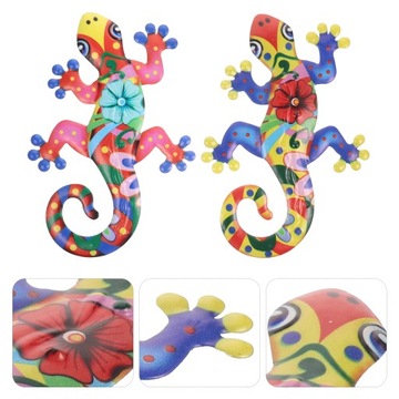 Настенное украшение Gecko из металла, кованое подвесное