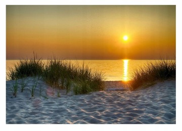 FOTOTAPETA PLAŻA MORZE BAŁTYCKIE ZACHÓD SŁOŃCA TAPETA ŚĆIENNA 368x254