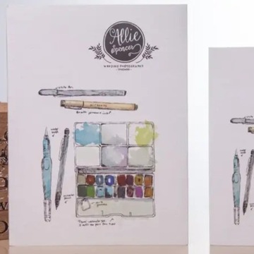 Альбом для рисования Allie Spencer Watercolor Soul B5, толстый, 128 листов