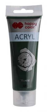 Farba akrylowa 75ml CIEMNA OLIWKA Happy Color