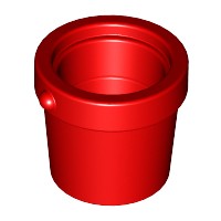 LEGO Red Bucket 1x1x1 Wiadro 95343 1szt