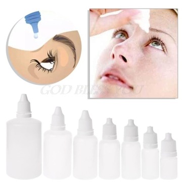 5-100ml Empty Plastic Squeezable Dropper Bottles