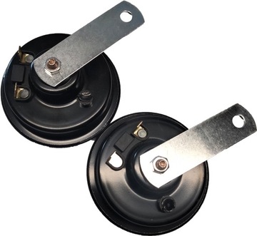 KLAKSON SIGNÁL ZVUKOVÝ ELELKTRICKÝ 12V KPL 92 MM 2KS X