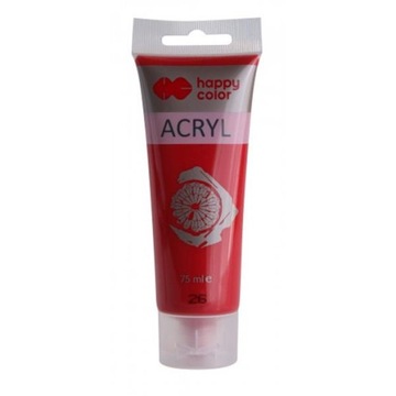 FARBA AKRYLOWA 75ML CIEMNOCZERWONY 26 HAPPY COLOR