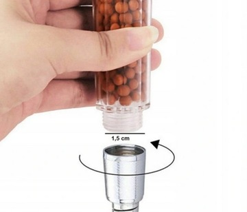 Душевая лейка с ионизирующим фильтром для воды 2120