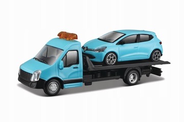 LAWETA CIĘŻARÓWKA model Renault Clio Bburago 1:43