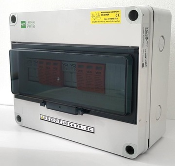 Rozdzielnica PV fotowoltaika 1000V DC SW 2 STRINGI