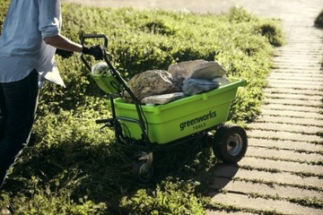 Тачка Greenworks 40V Аккумуляторная садовая тачка G40GC 160л