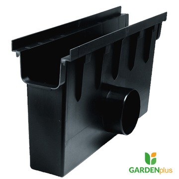 Линейный сливной колодец с решеткой ПВХ B125