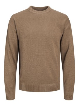 Jack&Jones Sweter 12236774 Brązowy Regular Fit