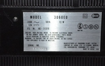 JVC 3060 EU, Радио, Телевизор, Кассетный плеер.