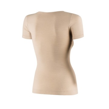 Koszulka Brubeck COMFORT MERINO damska beżowa XL
